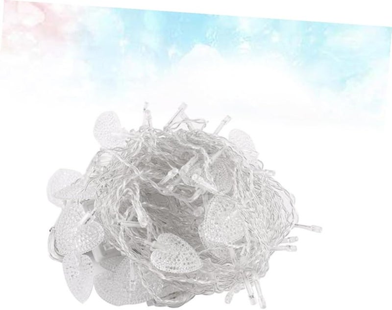 Colorful Heart Shape LED Curtain String Lights Romantic Wedding Party Decor - Image 4