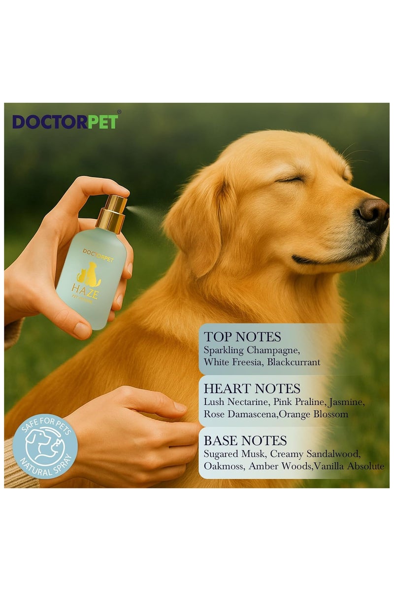 DOCTERPET Doctor Pet Haze Pet Perfume - 50ml - Soft Fresh Scent for Pets - Crisp, Clean & Elegant Fragrance Mist for Pets - Image 5