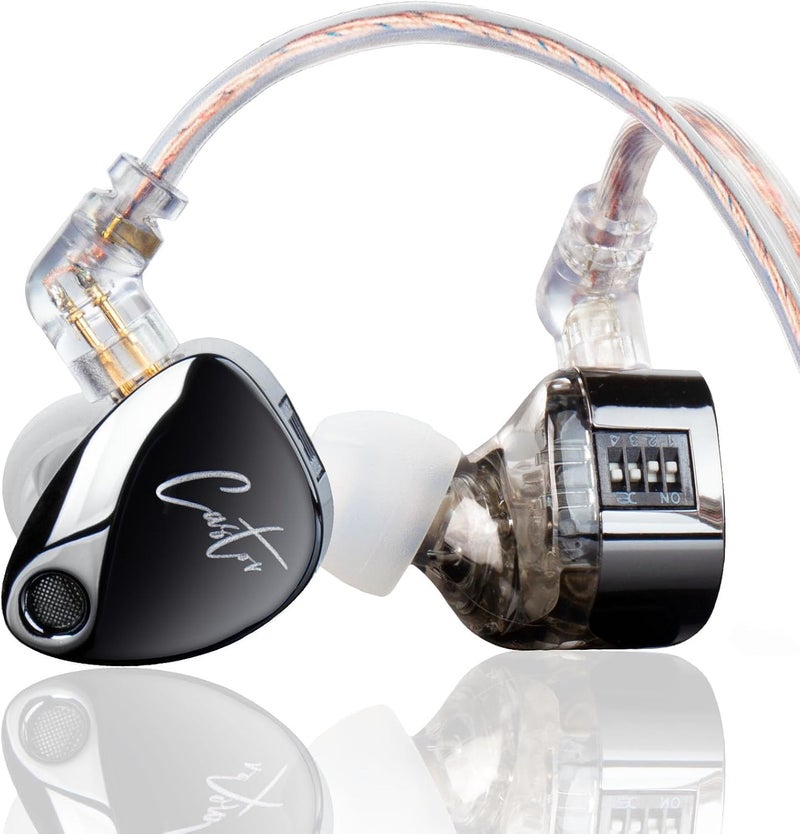 keephifi KZ Castor in Ear Monitor Headphones, HiFi Improved Bass in-Ear Earphone Sound Tuning Noise Isolating IEM, Dual-Dynamic Driver Wired Earbuds, 2PIN-C Detachable Cable - Image 1