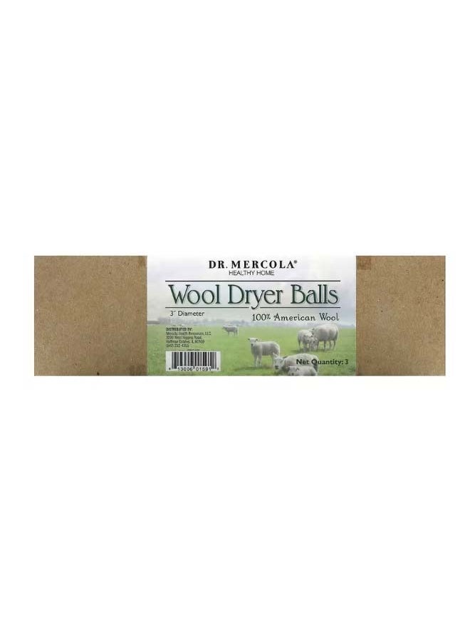 Dr. Mercola Wool Dryer Balls 3 Balls  - Image 1