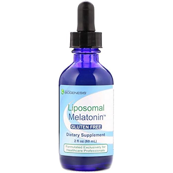 Nutra Biogenesis Liposomal Melatonin - Liquid Melatonin for Adults, Nighttime Melatonin Drops, Fast Sleep Support for Kids, Extra Strength Calming Tincture - 2 Fl Oz (60 ml) - Image 1