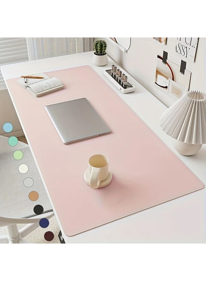 Sky Blue Large Anti Slip Waterproof Faux Leather Desk Mat 60x30 cm - Image 5