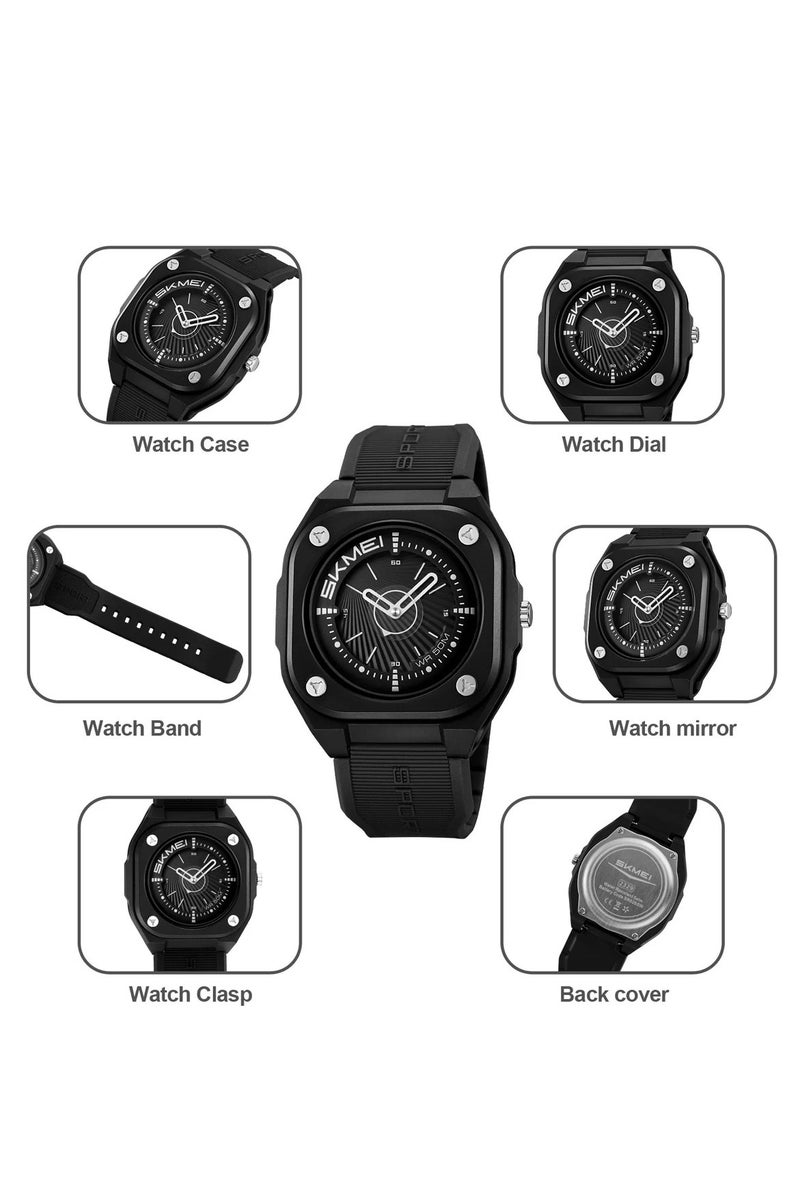 SKMEI Designer new style, PU strap sports watch, multi-function waterproof watch, pointer dial, gift for men and women - Image 4