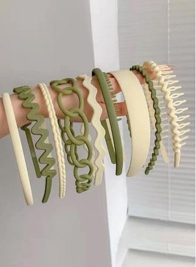 Shidara 9 Pc Matt Hair Band ( Pack Of 9 Set ) - Image 1