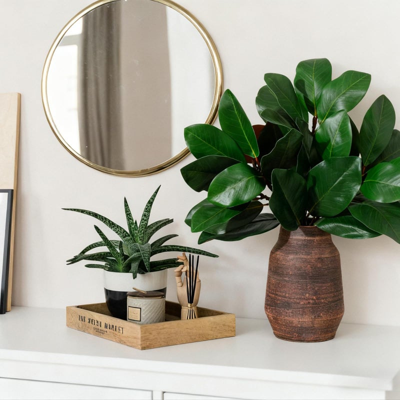 dallisten 3 Pcs Artificial Magnolia Leaves Branches, 20 Inch Realistic Faux Magnolia Stems Greenery Twigs for Vase, Home, Office, Farmhouse, Wedding and Table Decorations (Green) - Image 4