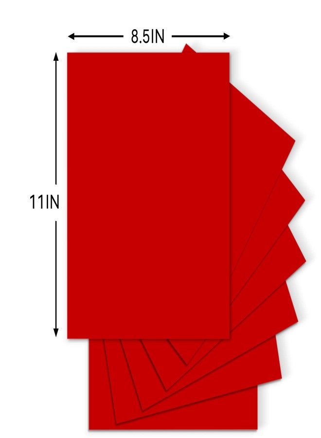 Bonmiy 25Sheets Red Cardstock Paper, 8.5 x 11 Card stock for Cricut, Thick Construction Paper for Card Making, Scrapbooking, Craft 90 lb / 250 gsm - Image 3