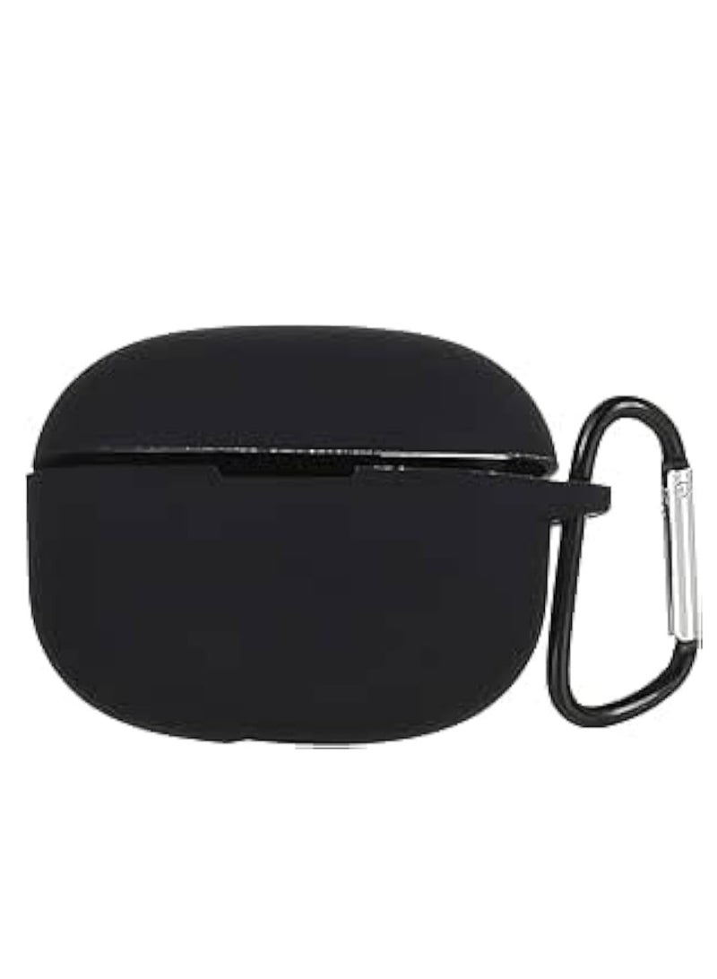 Silicone Protective Case Cover with Keychain Clip for Oraimo Freepods Lite OTW 330 Headset, Black