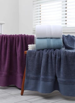 Sharpdo 6-Piece Cotton Gift Towel and Bath Towel Set, 2 Hand Towels + 2 Towels + 2 Bath Towels, Soft and Skin-Friendly Cotton Towel  - Image 3