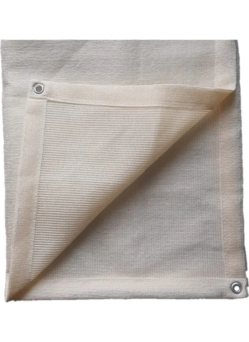 Pamukkale Branda Pamukkale Canvas Balcony Iron Curtain Cream Railing Curtain Mesh 80 x 500