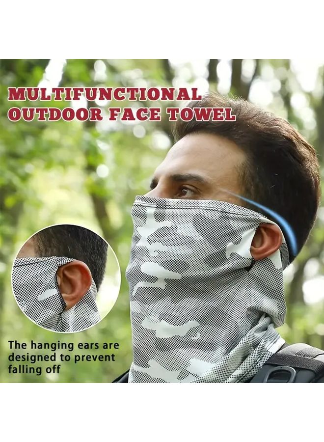 Multifunctional Black Ear Hanging Scarf For Cycling Fishing Sun Protection - Image 1