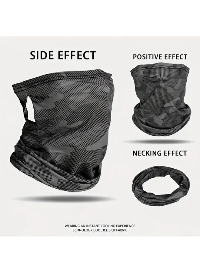 Multifunctional Black Ear Hanging Scarf For Cycling Fishing Sun Protection - Image 3