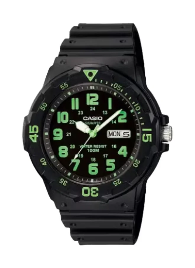 CASIO Men's Analog Display Watch With Black Resin Strap - MRW-200H-3BVDF