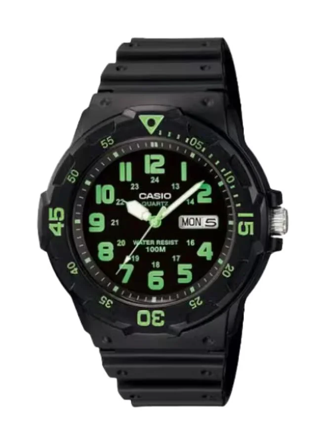 CASIO Men's Resin Analog Watch MRW-200H-3BVDF - 44.4 mm