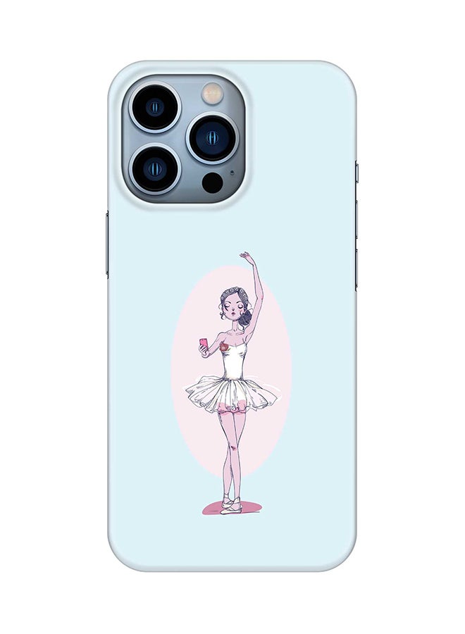 Case for Apple iPhone 14 Pro Slim Snap Classic Series Mobile Cover Hard PC Shield Matte Finish Print - Twirling Ballerina