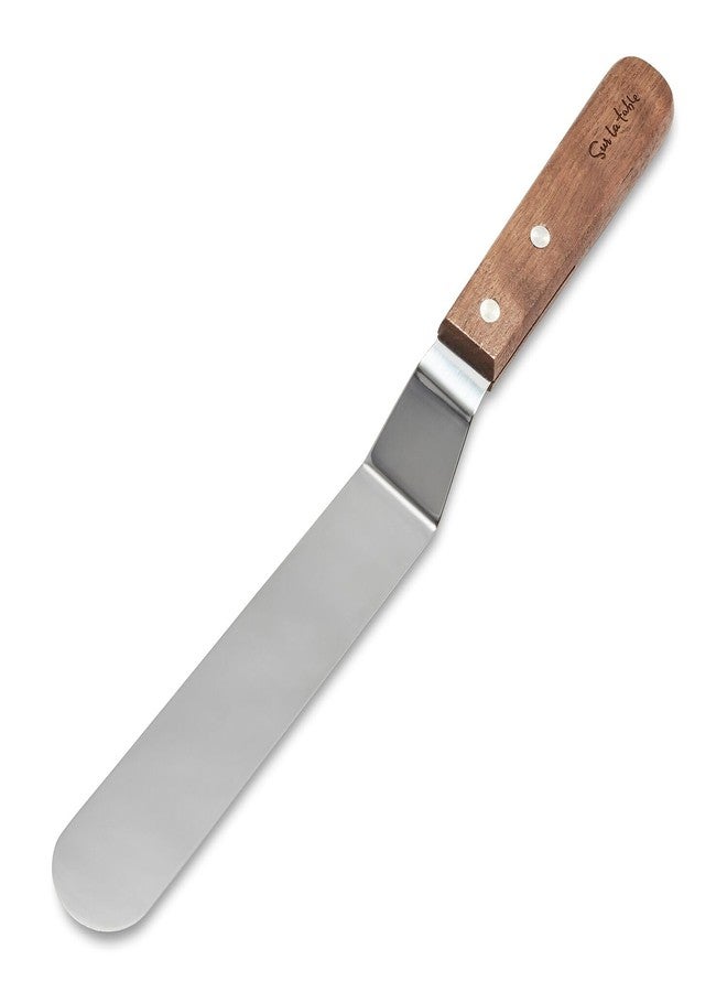 Sur La Table Offset Wood-Handle Icing Spatula - Image 1