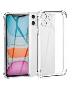 Anti-Scratch Shock Proof Bumper Transparent Silicone Reinforced Edges Cover for iPhone 11