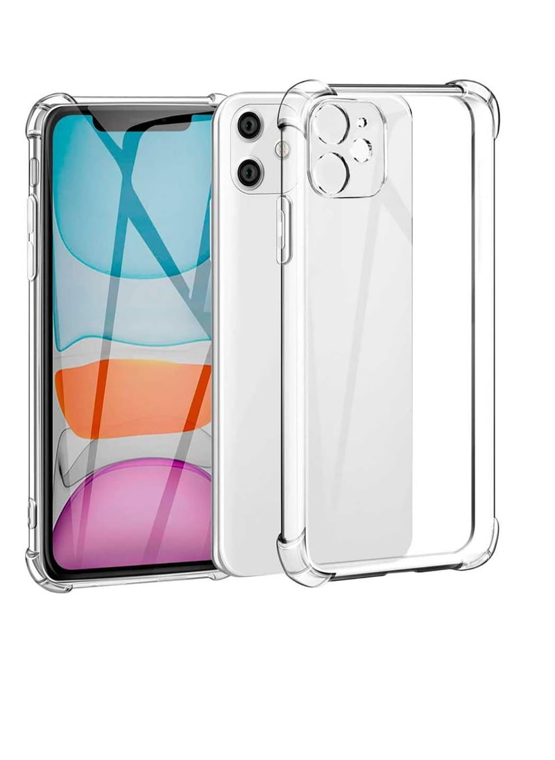 Generic - Anti-Scratch Shock Proof Bumper Transparent Silicone Reinforced Edges Cover for iPhone 11 - Image 1