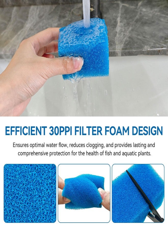 KEYDINHT Bio-Foam for AC20 Power Filter, Replacement Aquarium Sponge Filter Media Foam Construction for Use in Freshwater & Saltwater Aquariums, 30PPI Filter Sponge Pads (6 PCS) - Image 4