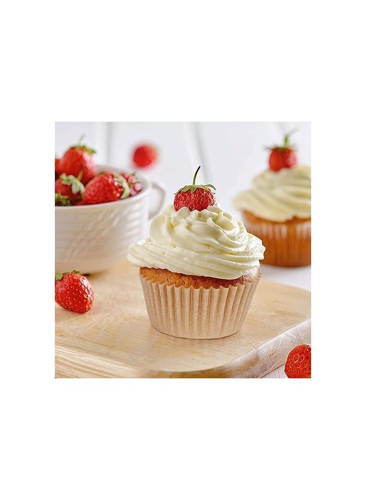 erorex 500 Count Standard White Cupcake Liners - Grease-Proof Baking Cups Paper, No Odor, Food Grade - Ideal for Baking & Decorating Delightful Cupcakes  - Image 5
