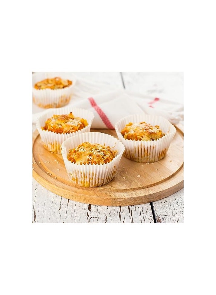 erorex 500 Count Standard White Cupcake Liners - Grease-Proof Baking Cups Paper, No Odor, Food Grade - Ideal for Baking & Decorating Delightful Cupcakes  - Image 4