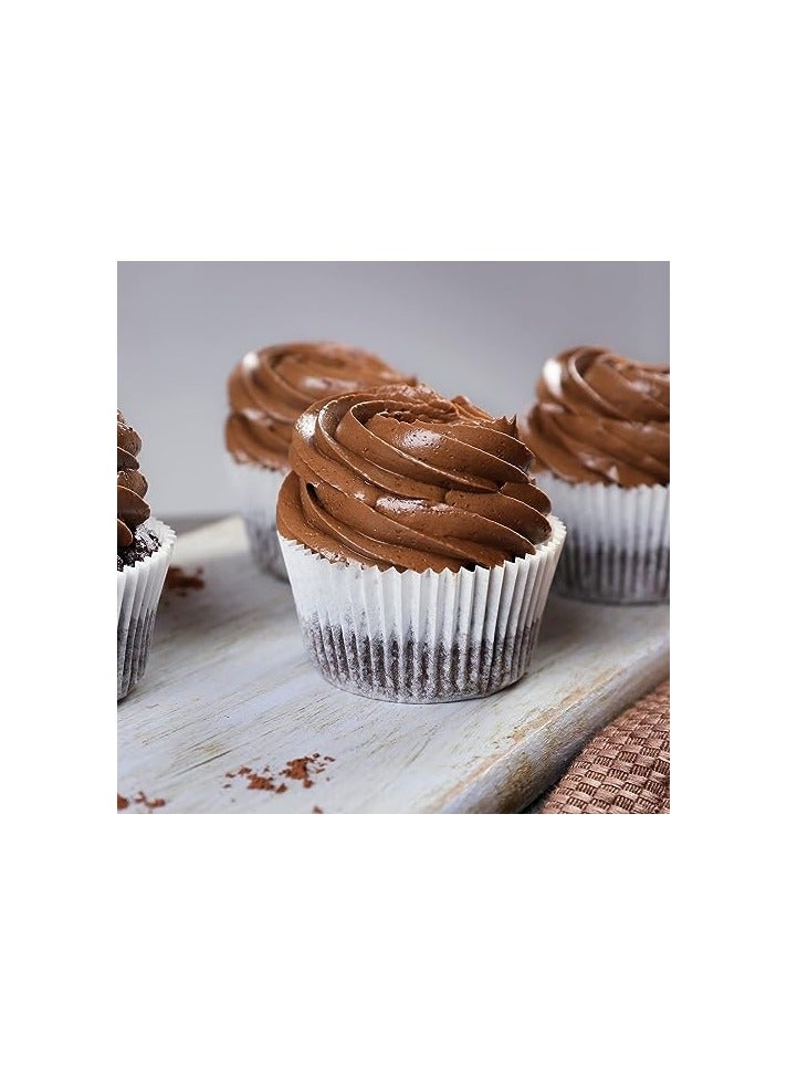 erorex 500 Count Standard White Cupcake Liners - Grease-Proof Baking Cups Paper, No Odor, Food Grade - Ideal for Baking & Decorating Delightful Cupcakes  - Image 3