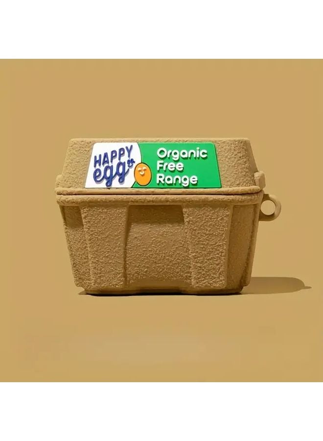 غطاء واقي خفيف الوزن على شكل بيضة بلون الكاكي لمقاومة السقوط لسماعات Airpods 4 - Image 1