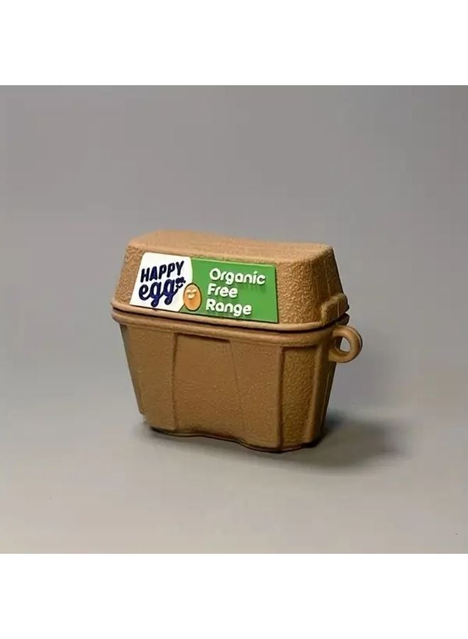 غطاء واقي خفيف الوزن على شكل بيضة بلون الكاكي لمقاومة السقوط لسماعات Airpods 4 - Image 5