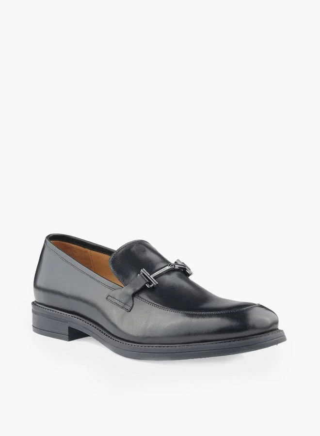 DUCHINI Men Metal Accent Slip-On Loafers