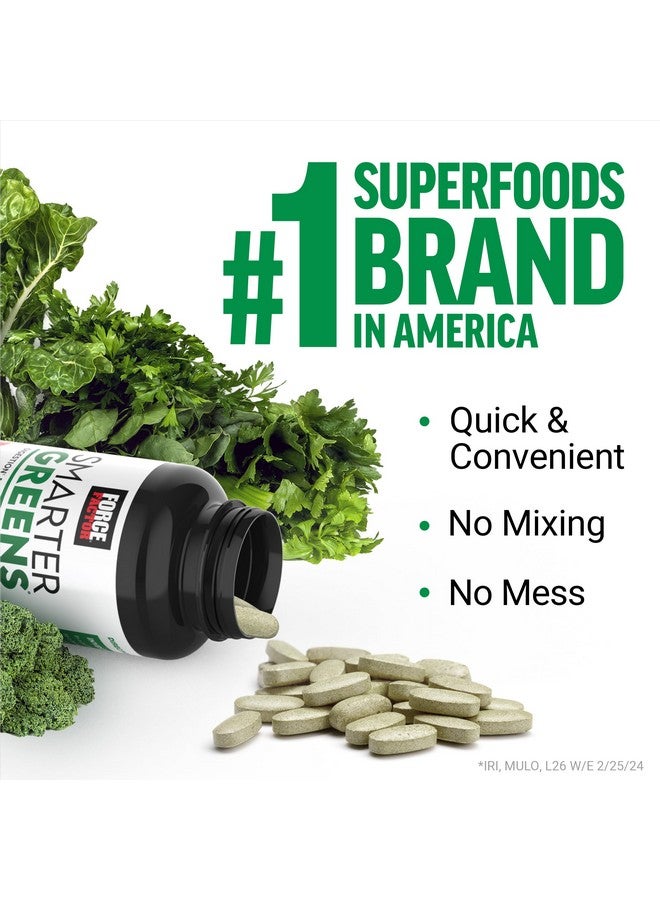 FORCE FACTOR Smarter Greens Tablets, Greens Supplement with 25+ Superfoods and Antioxidants to Improve Digestion, Reduce Stress, Strengthen Immunity, and Support Metabolism, 90 Tablets - Image 4
