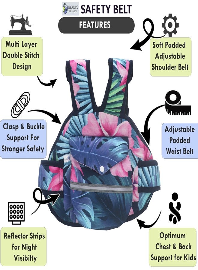 Kradyl Kroft Scooter Safety Belt | Two Wheeler Child Safety Seat Belt (Tropika) - Image 4