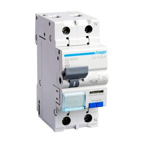 hager RCBOs-2Pole 2Module 6A 30mA, White - Image 2