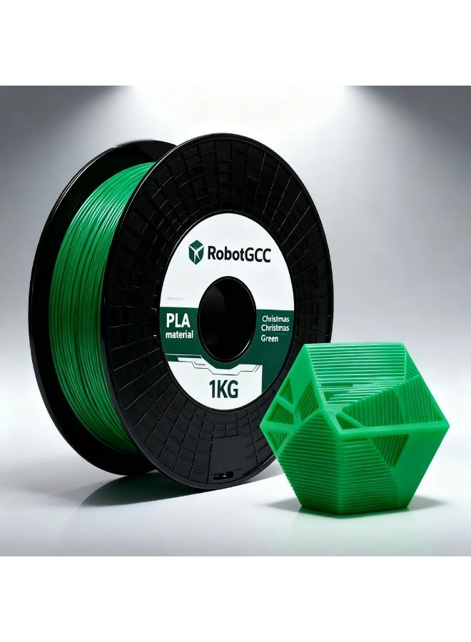 robotgcc Green PLA ECO Filament 1.75mm 1KG 3D Printer Filament, Eco Friendly PLA Material, Easy Print Filament, Low Warping, Smooth Extrusion, Stable Diameter ±0.05mm, Matte Green PLA, High Speed FDM Printing Filament - Image 5