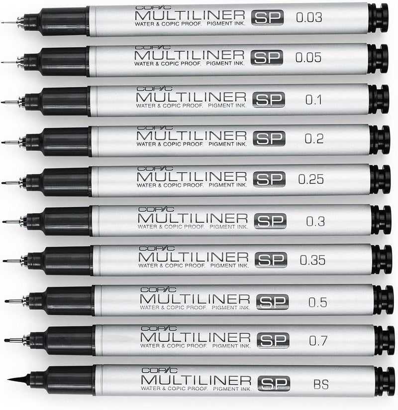 Copic Multiliner SP Black Ink Marker with 0.25 mm Tip - Image 2