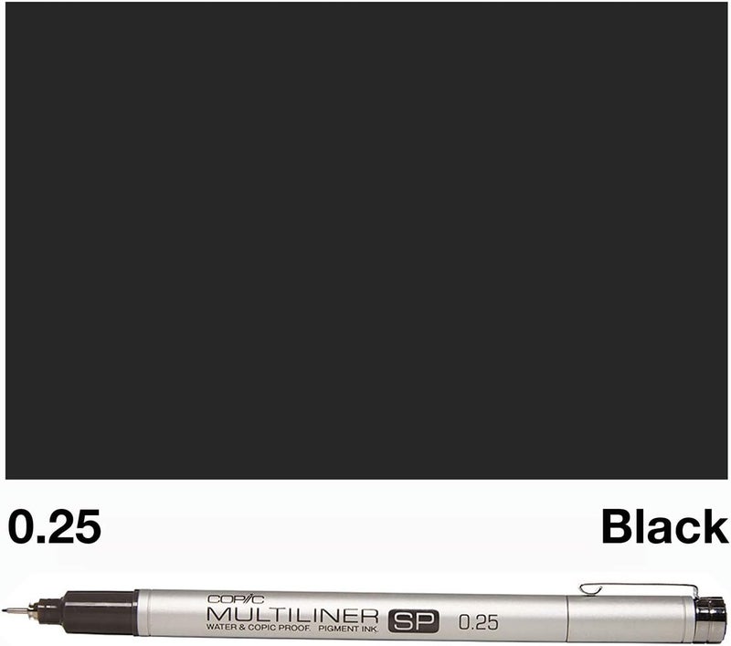 Copic Multiliner SP Black Ink Marker with 0.25 mm Tip - Image 4