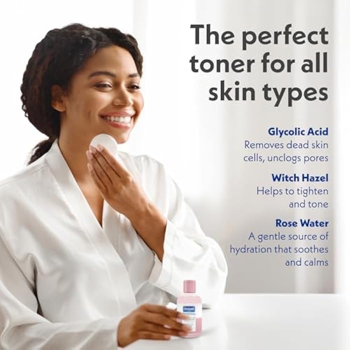 Dermasil AHA Glycolic Acid Toning Solution 3-Pack – Exfoliating Toner for Face with Rose Water, Witch Hazel, and Hyaluronic Acid, 4 Oz Ea - Image 5