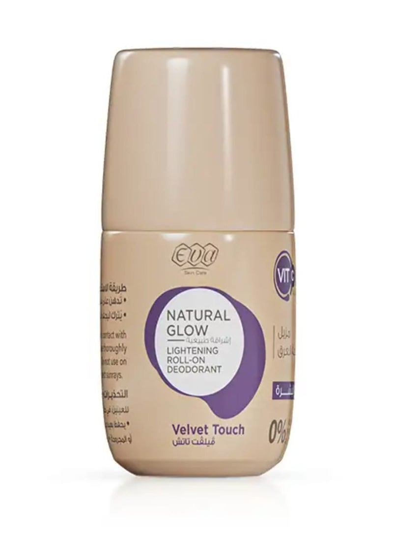 Eva Skin Care Natural Glow Roll-On Deodorant to Lighten the Skin Velvet Touch 60 Grams  - Image 2