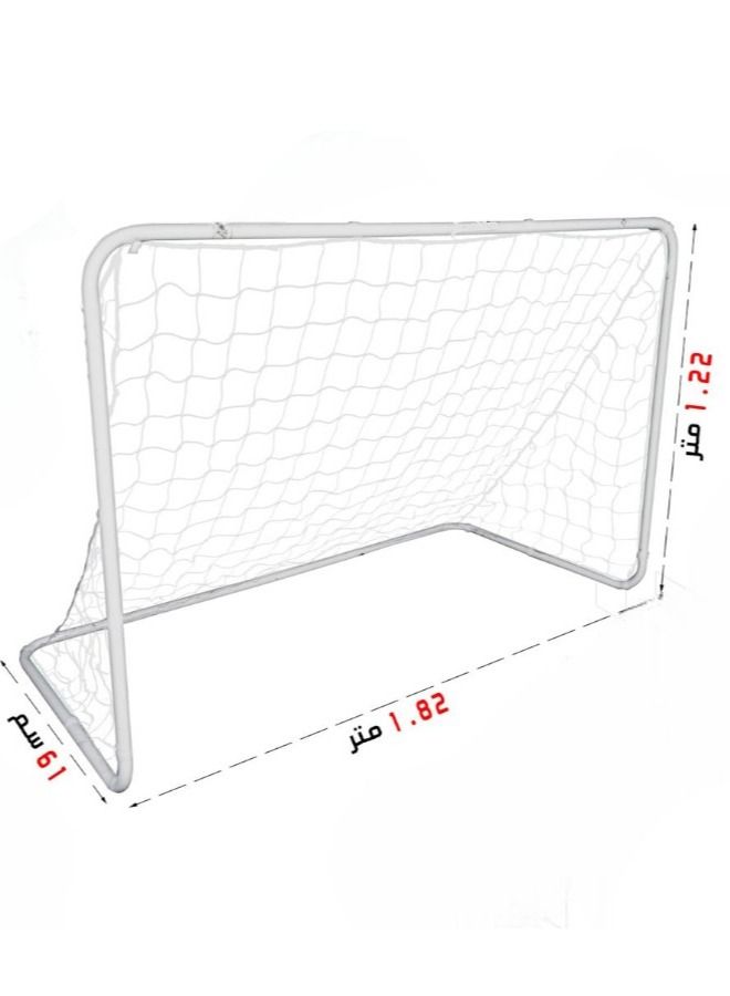 Toy Box Portable Football Soccer Goal post Soccer Net 1.82X1.22 Meters