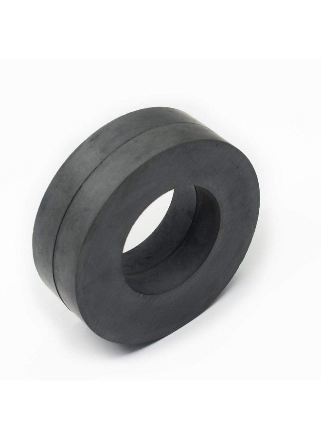 AOMAG® Ferrite Magnet Ring OD60 x ID32 x 10mm 2.4" large grade C8 Ceramic Magnets (Pack of 2) - Image 2