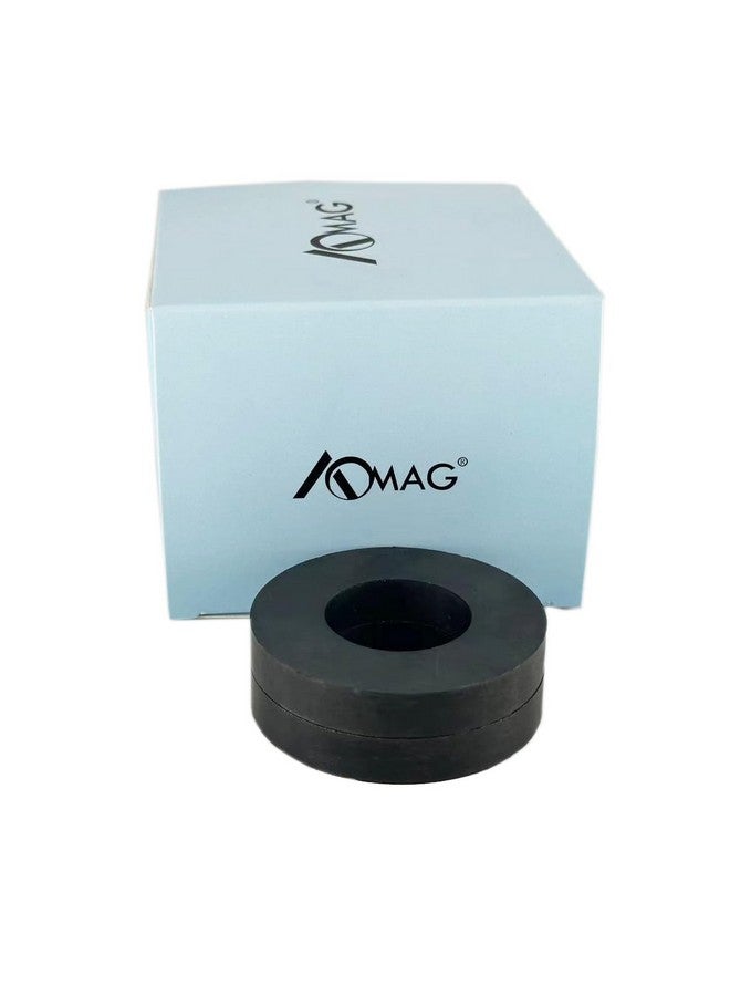 AOMAG® Ferrite Magnet Ring OD60 x ID32 x 10mm 2.4" large grade C8 Ceramic Magnets (Pack of 2) - Image 3