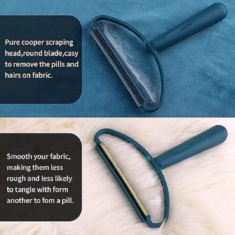 DAIDSUKE Pack of 2 Mini Lint Remover Pet Fur Remover Clothes Fuzz Remover Hairball Quick Epilator Shaver for Removing Dust Perfect Clothing Furniture Couch Carpet Lint Brush - Image 4