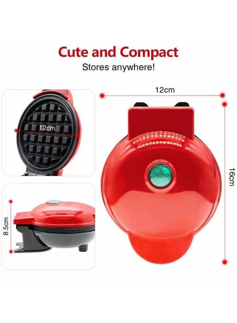 Mini Waffle Maker Non-Stick Waffle Maker with Fast Heating Non-Stick Surface - Perfect Mini Waffle Maker for Kids and Families, Just Add Batter - Image 4