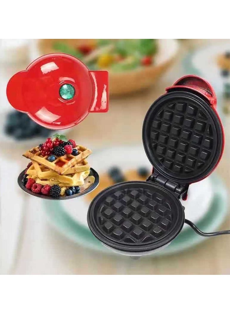 Mini Waffle Maker Non-Stick Waffle Maker with Fast Heating Non-Stick Surface - Perfect Mini Waffle Maker for Kids and Families, Just Add Batter - Image 1