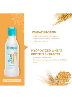 RAAGA PROFESSIONAL Pro Botanix Repair And Nourish Shampoo With Wheat Protein (200 Ml) Repairs And Nourishes Dry And Damaged Hair | Suitable For Men & Women  - Image 3