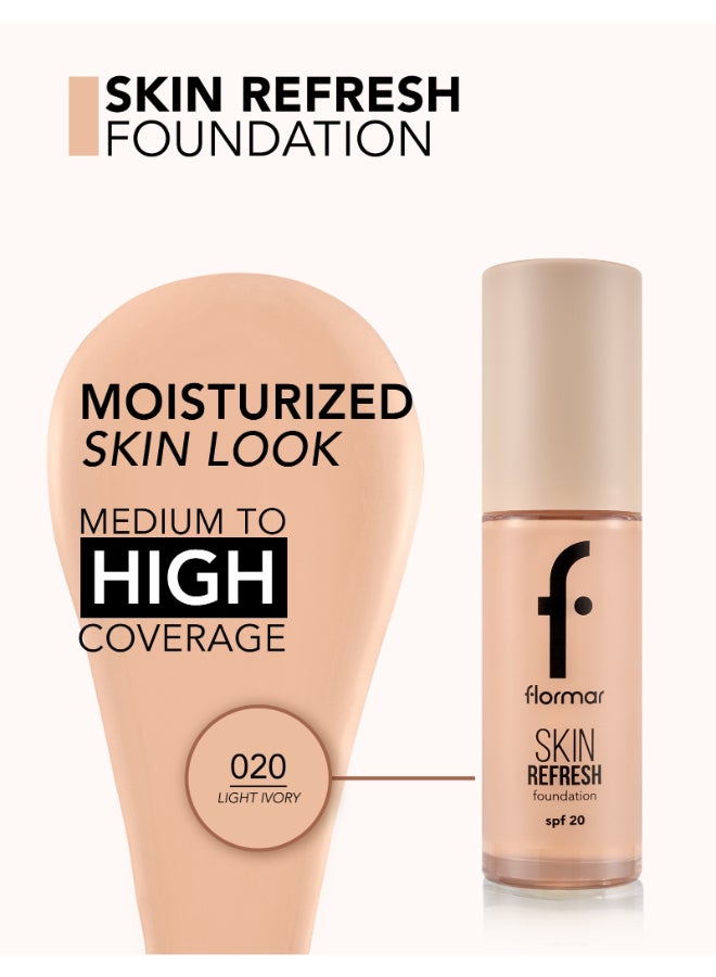 flormar NP Skin Refresh Fdt  - 020 Light Ivory - Image 4