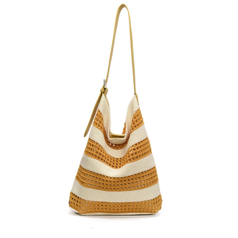 Summer Fashion Hollow Woven Underarm Bag For Women 2025 Large Capacity Casual Beach Shoulder Crossbody Bag Trendy - Image 1