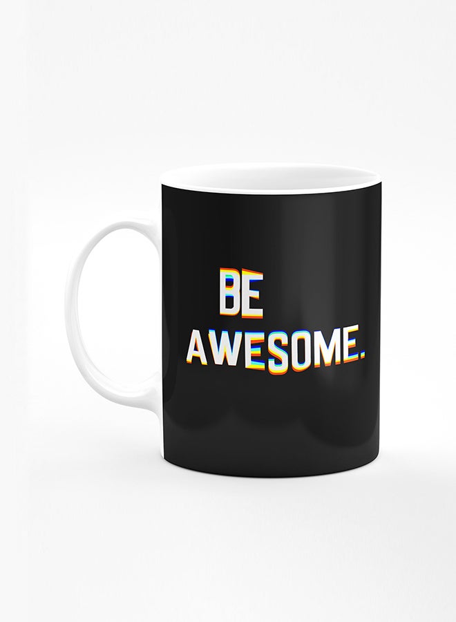 ستايلايزد كوب قهوة مطبوع مصمم بمقبض شديد التحمل 11 أونصة أكواب هدايا شخصية من السيراميك [آمن للاستخدام في الميكروويف ومقاوم للغسل في غسالة الصحون] - طباعة رخامية أسود - Image 1