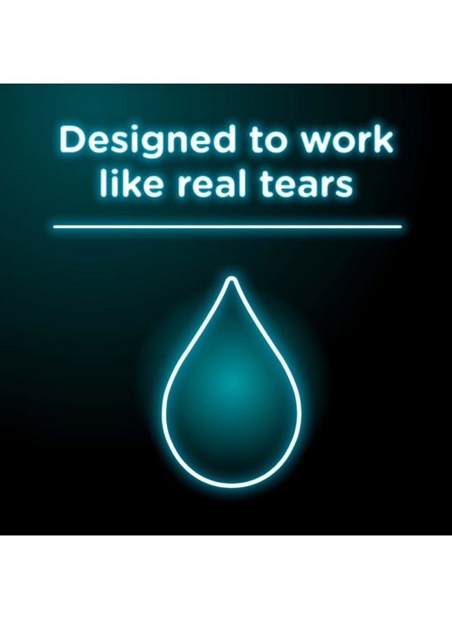 Visine Dry Eye Relief Lubricant Eye Drops to Moisturize and Soothe Irritated, Gritty and Dry Eyes, Designed to Work Like Real Tears, Polyethylene Glycol 400, 0.5 fl. oz, 2 Pack  - Image 5