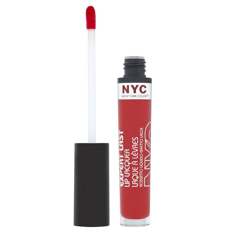 NYC N.Y.C. New York Color Expert Last Lip Lacquer, Rockaway Ruby, 0.15 Fluid Ounce