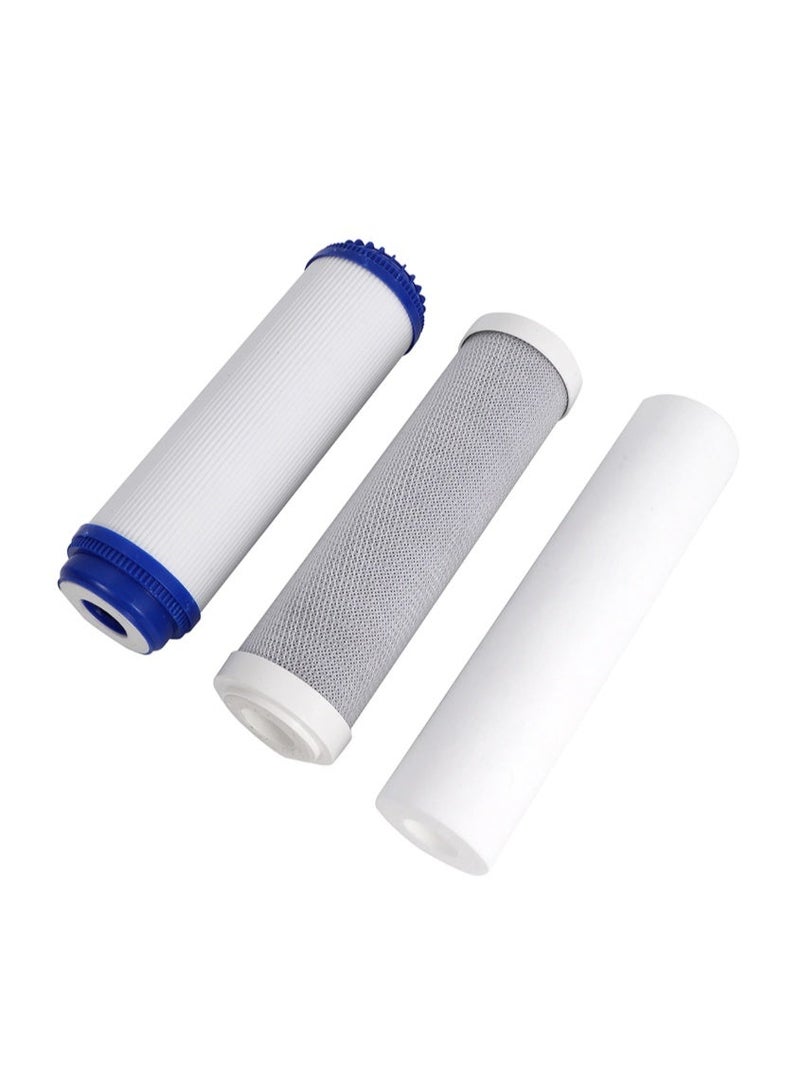 EONLINE 3 Piece 3 Stage Water Filter Replacement Pack for Home Purification Systems - Image 1