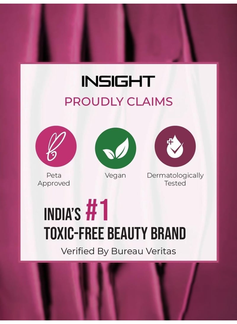 INSIGHT 24 Hrs Non-Transfer Matte Lipstick | Lightweight, Highly Pigmented, Long Wear | Kiss Proof & Smudge Proof | With Vitamin E & Jojoba Oil | Vegan, Toxin Free | Shade 22 - Always Classy (3g) - Image 3